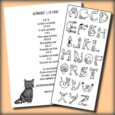alphabet chiens et chats