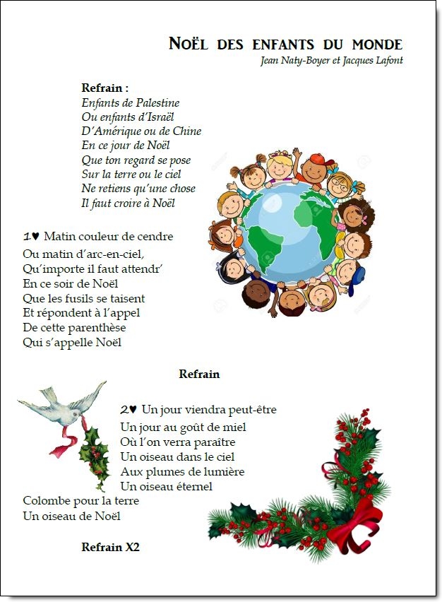 Chant – Noël des enfants du monde