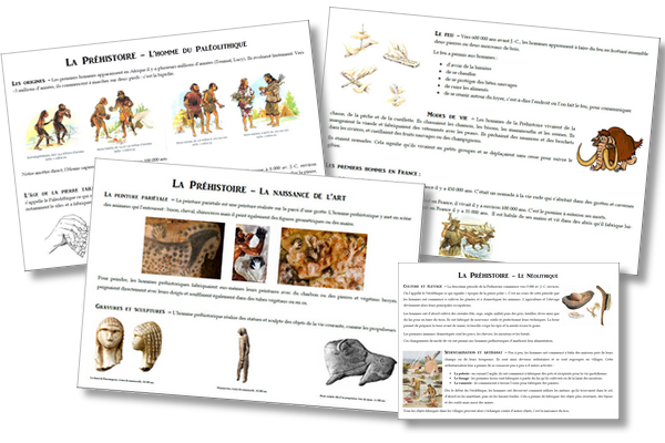 La préhistoire – Traces écrites et évaluation CE2