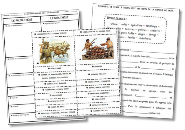 évaluation Préhistoire 6ème Avec Correction Pdf La préhistoire – Traces écrites et évaluation CE2