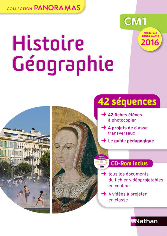 42 séquences Histoire Géographie CM1 – Collection Panoramas chez Nathan (Prog. 2016)